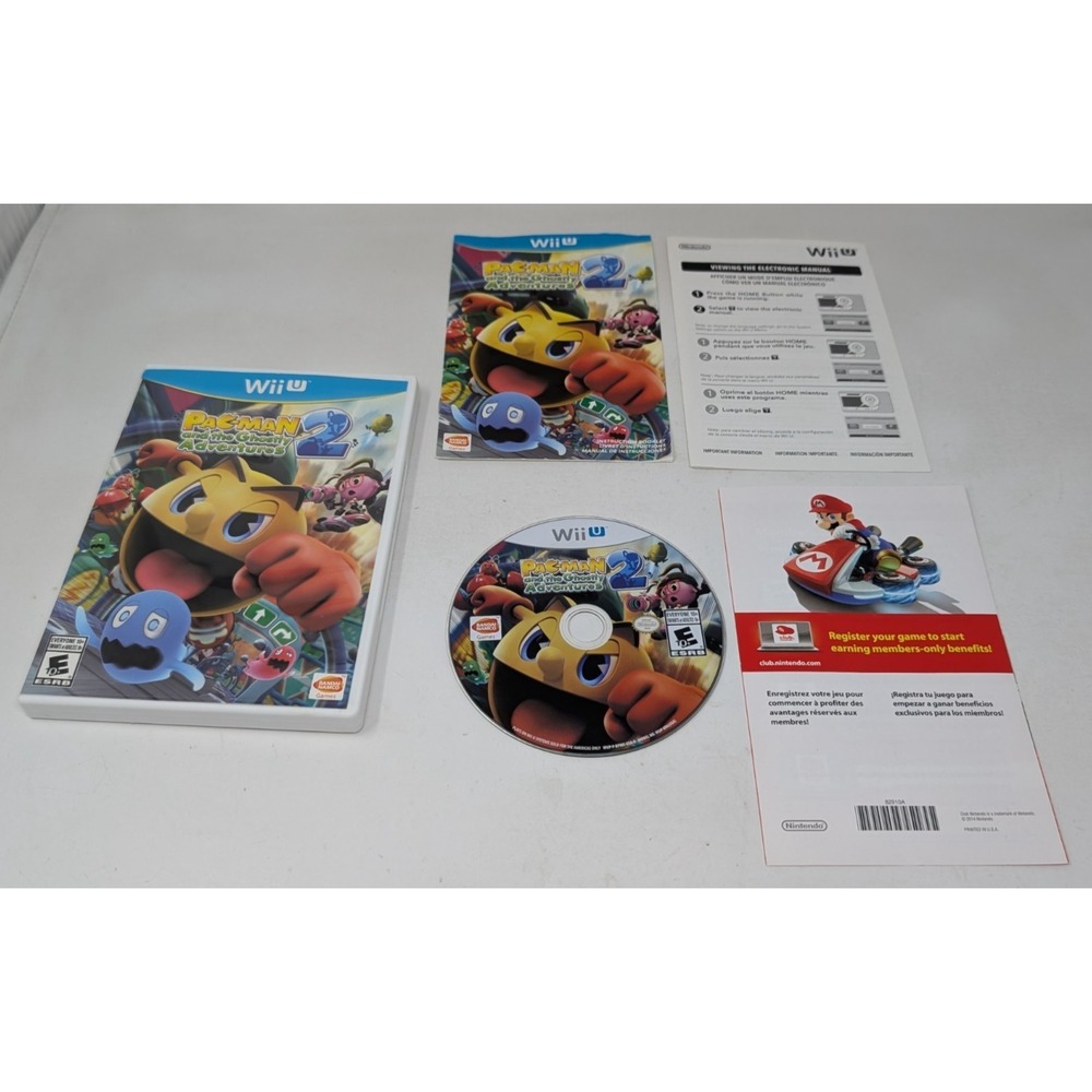 Pac-Man and the Ghostly Adventures 2 Nintendo Wii U 2014 Complete CIB READ